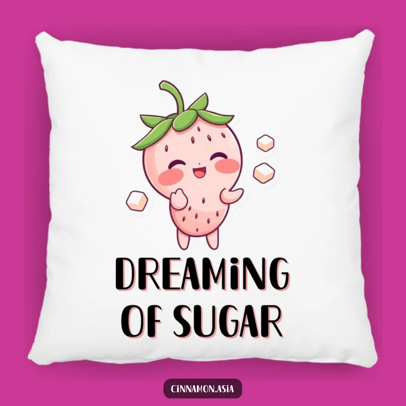Funny Strawberry Juggling Pillow: Blushing Giggle Character, Cozy and Hilarious Funny Gift!