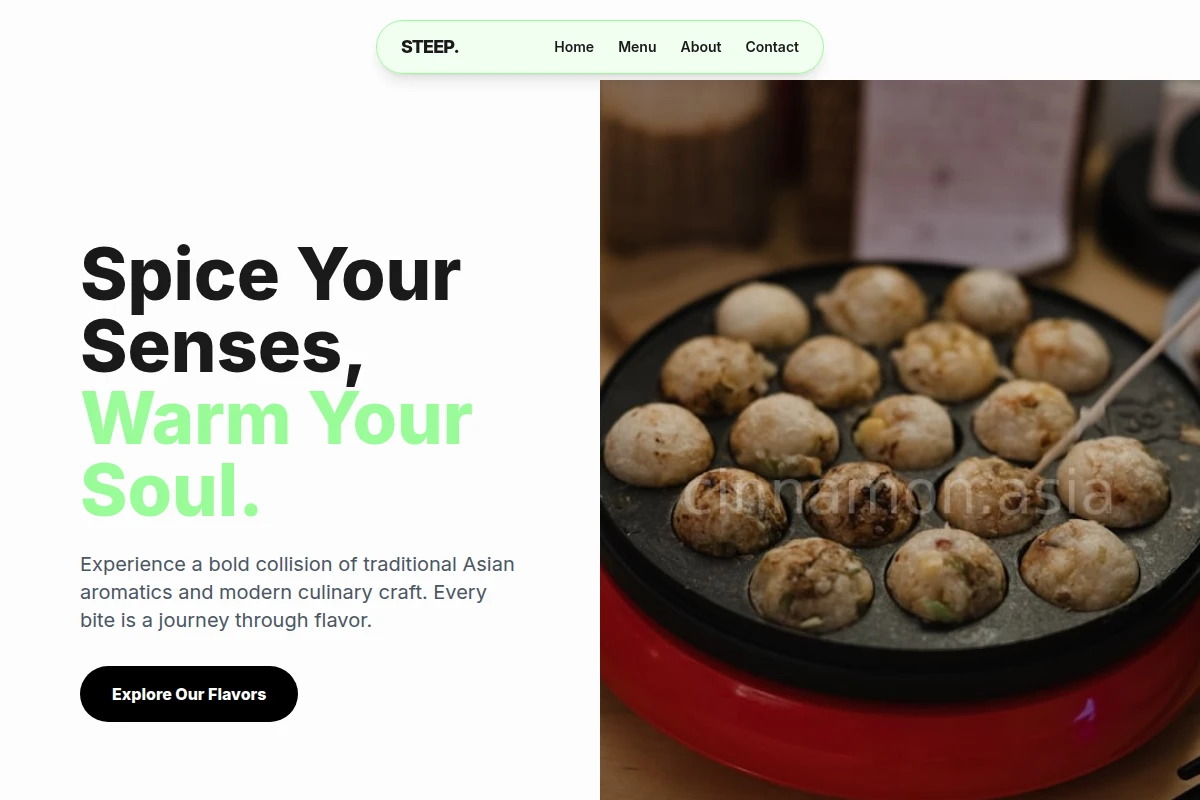 Steep Asian Fusion Food
