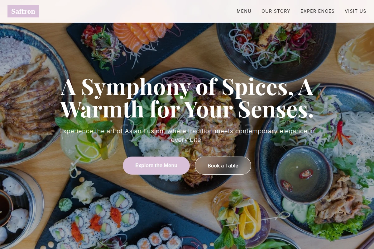Saffron Asian Fusion Food