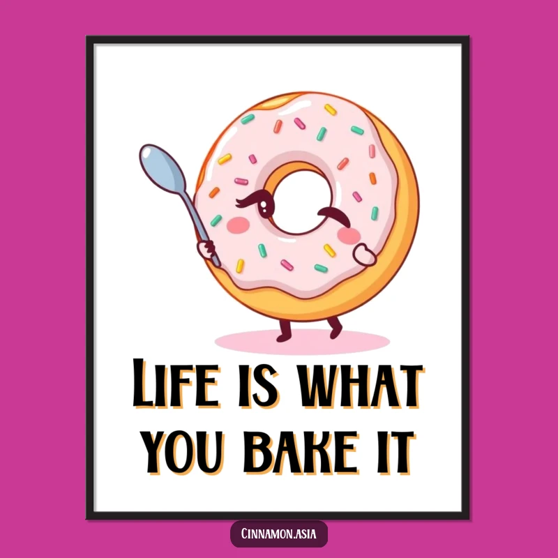 Free Printable Donut Levitation Wall Art - Whimsical Downloadable Decor