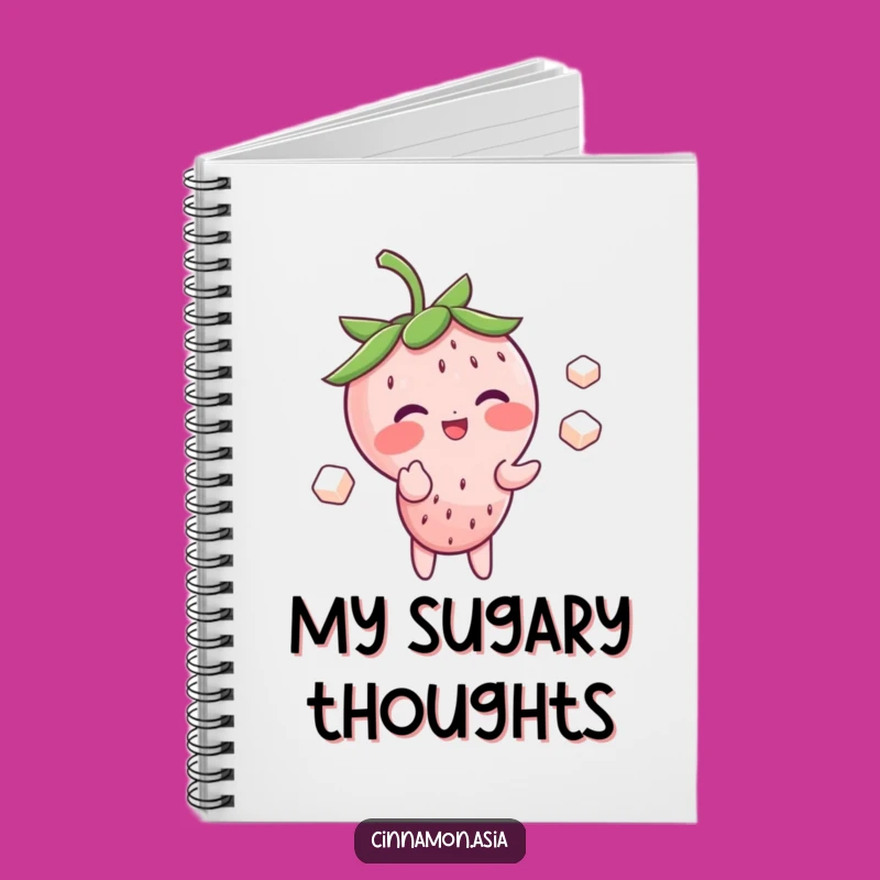 Funny Strawberry Juggling Notebook: Blushing Giggle Character, Perfect Funny Gift for Notes!